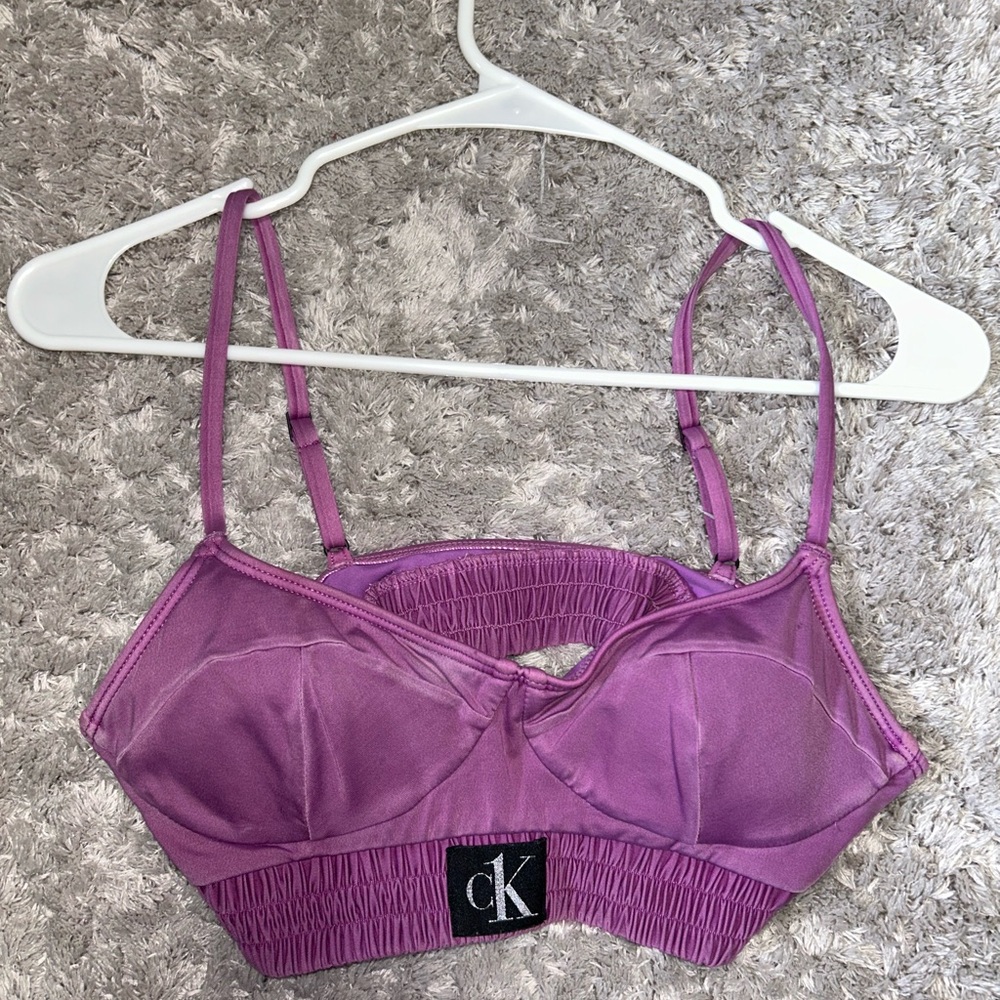 Women’s Calvin Klein Bralette Top Purple Small